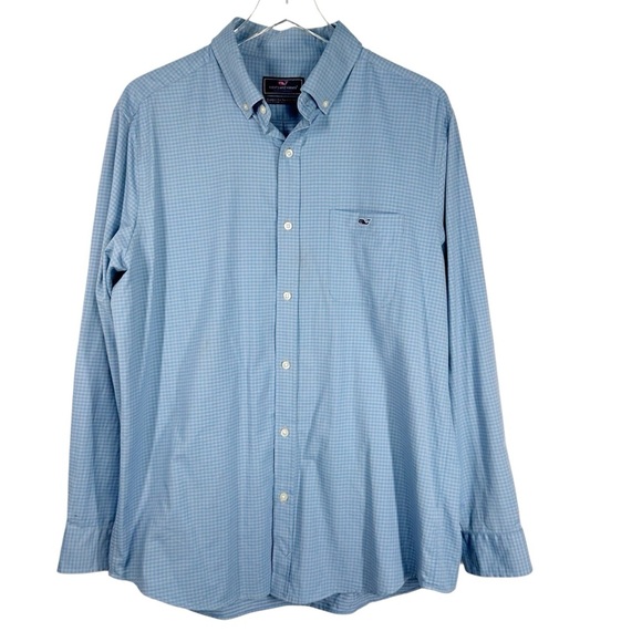 VINEYARD VINE Tucker Men's Performance Long Sleeve Button Down Collared Shirt L - Picture 1 of 7